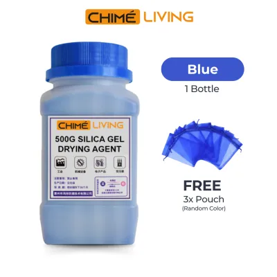 Silica Gel 500g Desiccant Bottle Orange or Blue for Camera Dry Box Collectibles Dehumidifier Silical