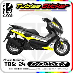 Stiker Decal Nmax Lama - Sticker Striping Variasi List Motor Nmax Lama/Old Motif Mandalika.TBS.24