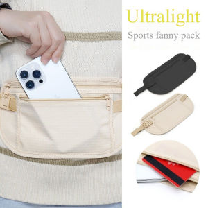 Sports Waist Pack For Men And Women Outdoor Running Invisible Waist Bag Multi functional Ultra thin Waist Bag Belt