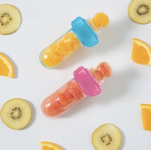 [ 5577 ] Bình nhai chống hóc Nuby cho bé chất liệu Silicone cao cấp ( 3m+ )