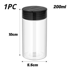 WH Waterproof Seasoning Bottles Large Capacity Spice Jar Kitchen Spice Powder Containers with Butterfly Lids