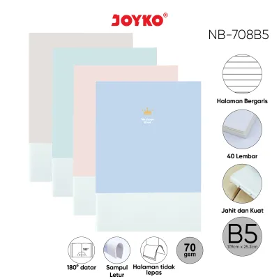 Buku Tulis Catatan Bergaris Ruled Notebook Joyko NB-708 A5