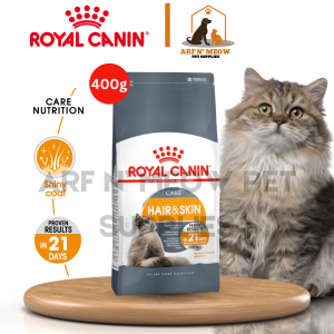 400g Royal Canin Hair And Skin Care Cat Cats Dry Food Adult Kibbles Pet Sensitive Skin Health