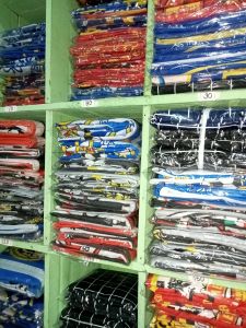 Sarung Kasur Busa Ressleting Sprei Aesthetic Motif Club Bola news bahan polyester no 3 120x200x15 cm murah