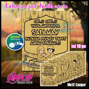 Amplop Lebaran Kocak Bikin Ngakak 1 PACK ISI 10 PCS MR  Amplop Idul Fitri Amplop Lebaran Kata-Kata Lucu Amplop Lebaran Idul Fitri Amplop Lebaran Karakter Angpao Lebaran Amplop Uang THR Lebaran Amplop Lebaran Bergambar Amplop Lebaran Unik Amplop Lucu