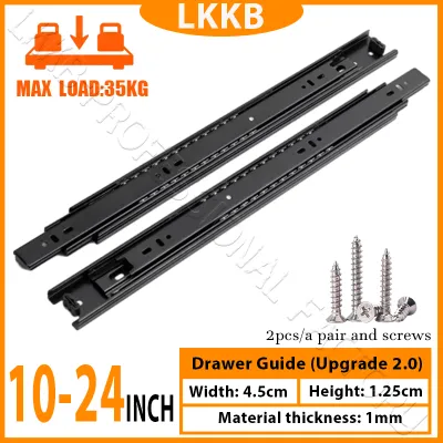 Drawer Guide Hydraulic Heavy Duty Drawer Guide Soft Close Drawer Slide Soft Closing Bearing 3 Folds