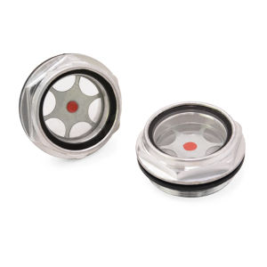 30mm Oil Level Sight Cover Filter Oli Mesin Transparan Glass Male Threaded Metal