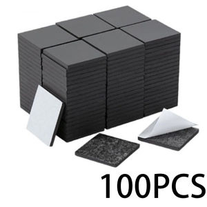 100Pcs Self-adhesive Magnetic Squares 20mm Round/Square Magnet Stickers for Fridge Crafts