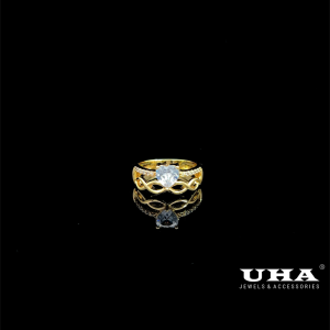 N1426 Nhẫn nữ đính đá CZ cao cấp sáng lấp lánh UHA