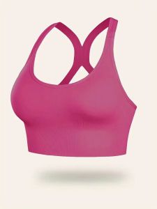 Y&C Ready Stock Fashion sports bra seamless chest wrap wide shoulder strap yoga exercise 5 Colour BTO01