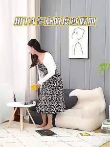 Spring Bean Bag Fabric Single Sofa Double Bedroom Sofa Living Room Small Apartment Balcony Small Sofa