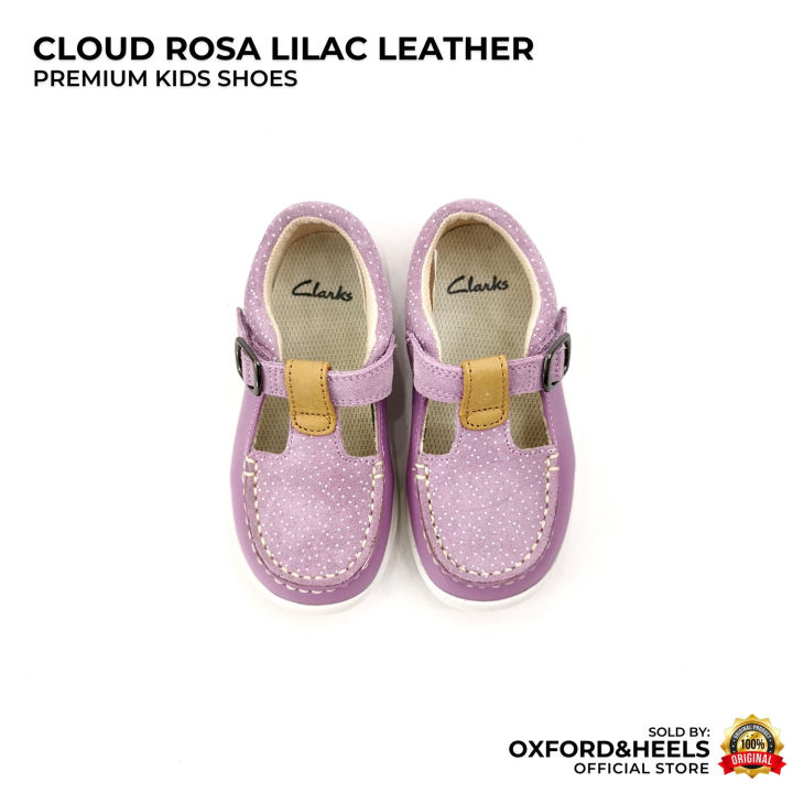 Cloud Rosa Girls Lilac Leather Premium Soft Cushion Lightweight