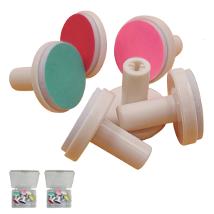 12Pcs Baby Nail File Replacement Heads 6 Grits Grinding Heads For Infant Nail Care Plastic 2 Boxes Included