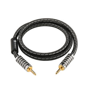 Dây Âm thanh ATAUDIO HiFi 4.4mm sang 3.5mm 6N OCC Bạc Cáp 4.4mm/3.5mm/2.5mm Male to Male cho Điện thoại Máy Phát Cân bằng và Amplifier.