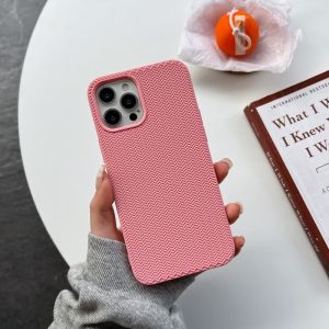 CrashStar Knitted Texture Silicone Soft Shockproof Phone Case For iPhone 16 15 14 13 12 11 Pro Max XS XR X 8 7 Plus + SE 2020 Non-slip Phone Casing Solid Color Simple Phone Cover Shell Hot Sale
