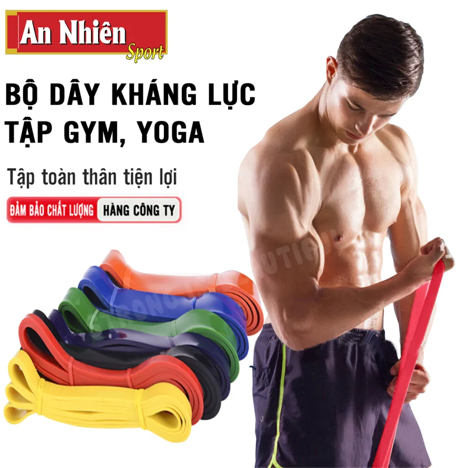 Bộ Dây Kháng Lực Tập Gym Toàn Thân Bằng Cao Su Non Power Band
