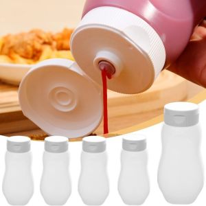 320ml Sauce Squeeze Bottle Salad Dressing Container Portable Seasoning Box with Cap Honey Sauces Bottles Food Storage