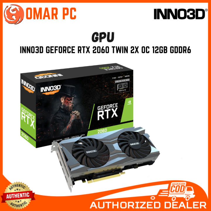 GPU INNO3D GEFORCE RTX 2060 TWIN X2 12GB GDDR6 (PRELOVED) Lazada PH