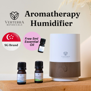 [SG BRAND] Humidifier Essential Oil Verterra Diffuser | Aromatherapy | Mini | Portable | Nightlight