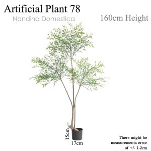 [WITH FREE GIFT] Green Nandina Artificial Plant Artificial Tree Free Planter Basket Free Plastic Plant Pot Indoor Plant Indoor Decoration Home Decor Fake Plant Tree Decor Tall Plant Pokok Hiasan Pokok Palsu Plant Decor Living Room Entrance Office