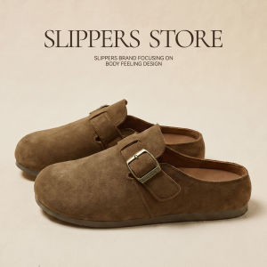 [Free Shipping] New Autumn Collection Of WomenS Thick-Soled Height-Increasing Slippers Versatile And Breathable With A Closed-Toe Design