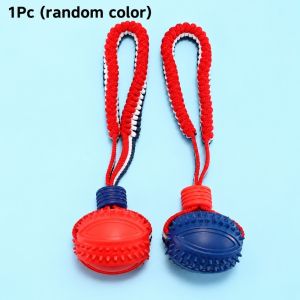 MUSCLEX Co giãn Đồ chơi gặm cho chó TPR Vệ sinh răng miệng Đồ chơi cho chó làm từ dây thừng cotton thắt nút. Bền bỉ Tương tác Bóng dây thun cho thú cưng dành cho chó nhỏ chó vừa và chó lớn.