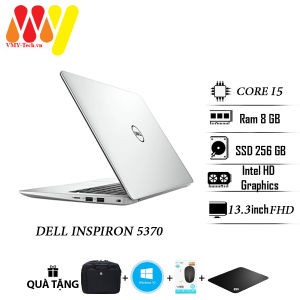 Laptop Dell Inspiron 5370 màu bạc cao cấp màn 13.3 FullHD Core i5 Ram 8gb ổ đĩa cứng SSD 256 laptop zin lướt 99% dùng cho văn phòng