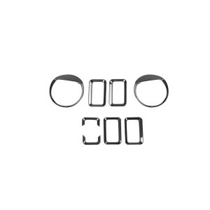 OnlyF U Car Front Grille Headlight Lamp Decoration Cover for Suzuki Jimny 2019 2020 2021 2022 2023 2024 Up Exterior Accessories T4N8K