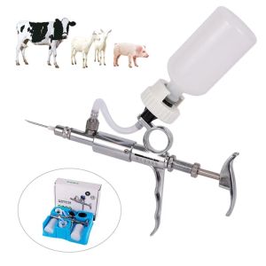 5ml Stainless Steel Automatic Continuous Syringe Adjustable Bottle Injection For Pig Cattle Sheep