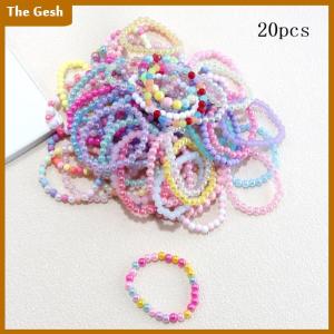 [The Gesh] 10-30Pcs Colorful Beads Bracelet Kids Girls Birthday Party Favors Goodie Pinata Filler Baby Shower Wedding Guest Treat Gifts