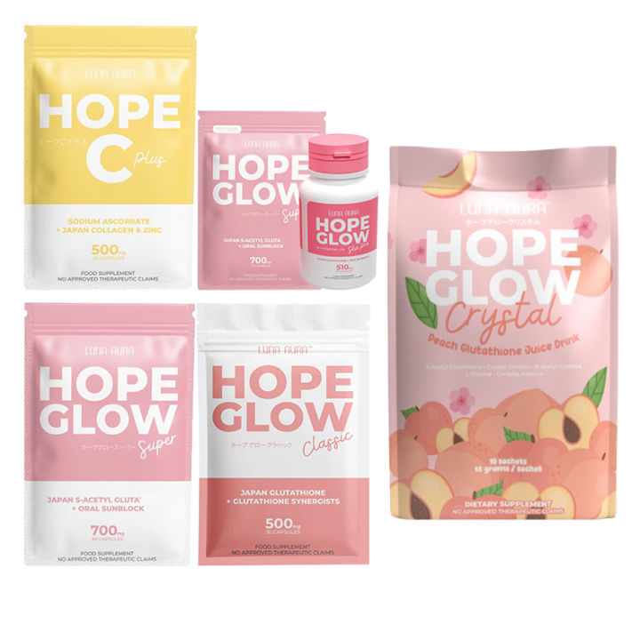 hope glow luna aura advanced glutathione Luna aura 30 capsules | Best Price Qatar Glowing Skin Super Combo: Luna