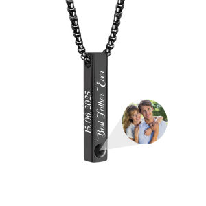 Custom Keychain With Picture - Personalized Photo Stainless Steel Keychain with Text Customizable Gifts for Men Women Boyfriend2026