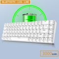 ▩  Bàn phím cơ chơi game RK G68 Bàn phím cơ không dây Xinmeng RF68 Led RGB  dùng cho pc laptop và điện thoại. 