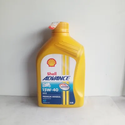 Oli Shell Advance Ax5 4T 800ml 08L 15W-40 Premium Mineral 100% Asli Original Murah