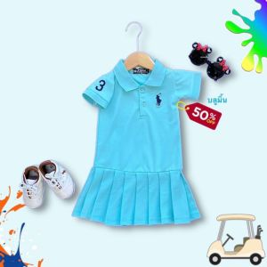 🦋เดรสโปโลเด็กผู้หญิงสำหรับ1-6 ปีผ้าดีมาก.ระบายอากาศได้ดีค่ะ