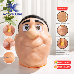 ACTIVEONEStress Relief Acne Squeeze Toy Big Head With Blackhead Acne Berry Nose for Simulation Vent And Stress Relief Doll Toy Mainan Kepala Mainan Picit Jerawat - Fulfilled by ACTIVEONE