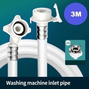 2.5-15M Automatic Washing Machine Water Inlet  Optional Hose Extension Tub Adjustable Head