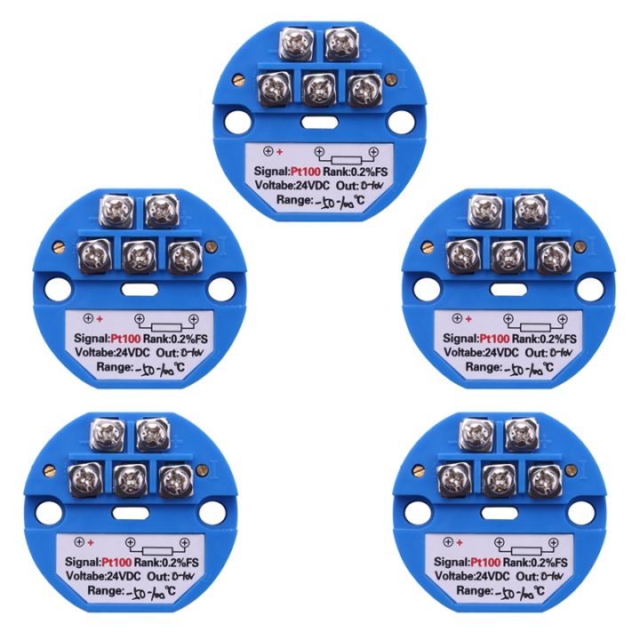 [ Store] Exclusive5X RTD PT100 Temperature Transmitter DC24V Minus 50 ...