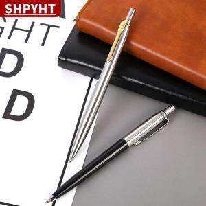[COD] SHPYHT TOY luxury qualitymetal Ballpoint Pen stainless steel color Press signature pen ball point pen Stationery Office Supplies new