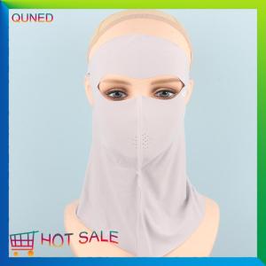 QUNED Ice Silk Sun Protection Mask Anti-UV Neck Scarf Neck Protection Dustproof Sunshade Face Mask Summer