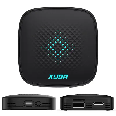 Xuda CarPlay Ai Box 2026 Adaptor Android Auto/CarPlay Nirkabel Kotak TV Mobil YouTube Netflix