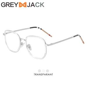 Grey Jack Kacamata Antiradiasi Blueray Bahan Titanium Model Kotak Ringan Fashionable Bisa Minus 88003