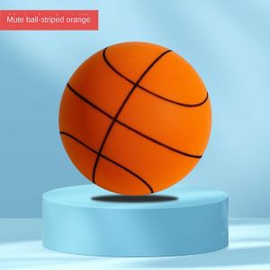 CGGUE 18cm/22cm/24cm Silent Training Basketball High Elasticity Low Decibel High Mute Ball Sports Game Lightweight Bouncy Balls Sports Training