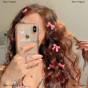 [COD] Man YingLie 10PCS Bowknot Hair Clips Sweet Ballet Ribbon Bow Hairpins Bang Clip Korean Girls Mini Grabs Clips Headwear Hair Accessories