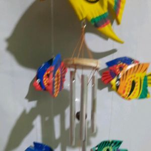 Bell angin cantik/lonceng angin/bahan dari kayu bahan bell dari almunium diameter 1cm/realpict