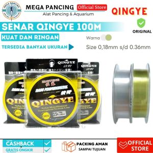 Qingye 100M Senar Pancing 0.160.180.200.220.230.250.260.280.300.330.35 0.400.450.50mm Nylon Monofilament Bass Professional Kecil Super Kuat Anti Kriting Dan Putus Harian Dan Galatama Japan Material