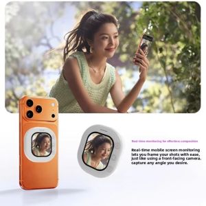 VIVAZ Không dây Máy chiếu không dây mini Chiếu màn hình Video tự  Máy chiếu điện thoại từ tính  Từ tính Máy chiếu camera phía sau Vlog