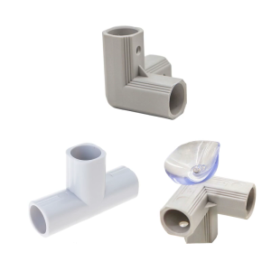 T Đầu nối khớp Lều khuỷu tay kết nối an toàn ổn định cho mọc răng ống nối có góc 3 cách góc phụ kiện dễ dàng để sử dụng