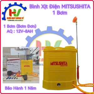 Bình Xịt Điện MITSUSHITA JAPAN (1 Bơm & 2 Bơm). Dung tích 20L.Vỏ bình dày..SD Liên tục 6-8h.BH 1 Năm