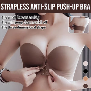 【Lift and No-Slip】Strapless Backless Push-Up Bra For Small Breasts Strapless Bra Push-Up Bra Adhesive Bra
